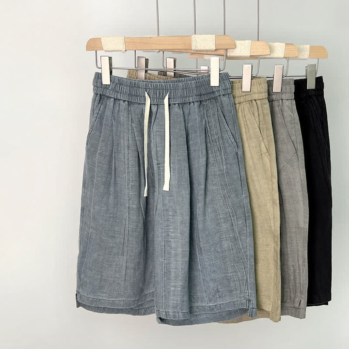 Buddha Stones Pantalones cortos casuales de verano para hombre con cordón ajustable, cintura elástica y bolsillos. - image 12