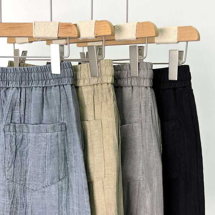 Buddha Stones Pantalones cortos casuales de verano para hombre con cordón ajustable, cintura elástica y bolsillos. - image 16