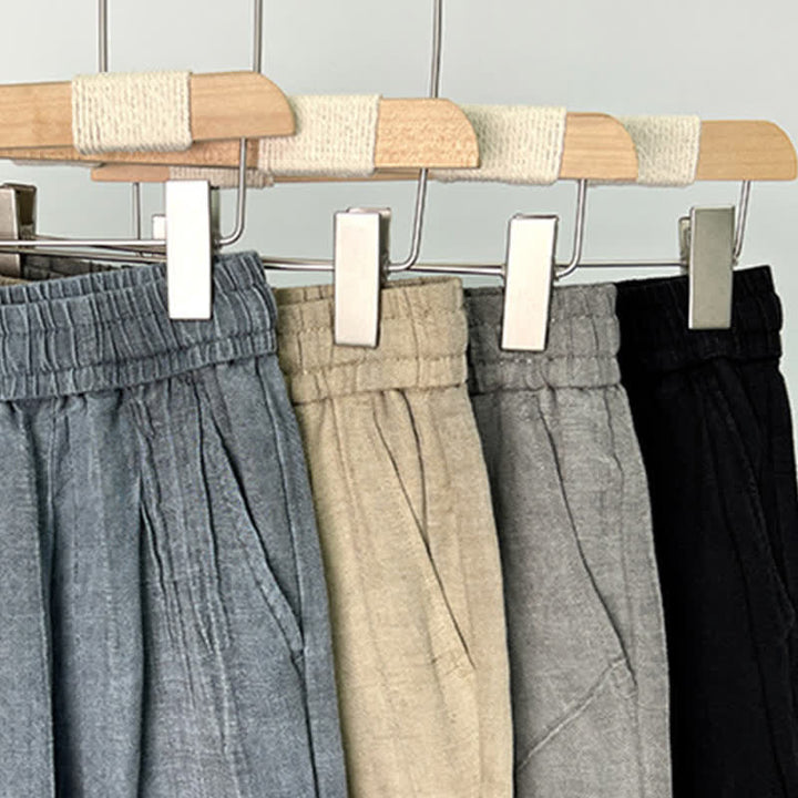 Buddha Stones Pantalones cortos casuales de verano para hombre con cordón ajustable, cintura elástica y bolsillos. - image 15