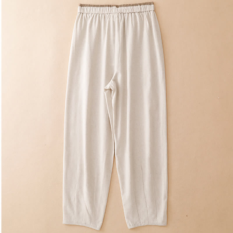 Buddha Stones Pantalones cortos minimalistas informales de verano con cordón ajustable para mujer, de corte ajustado y con bolsillo. - image 1