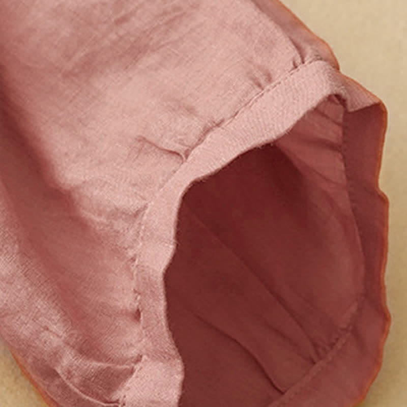 Camisa de mujer con cuello redondo, botones y manga tres cuartos, diseño de Buddha Stones - image 11