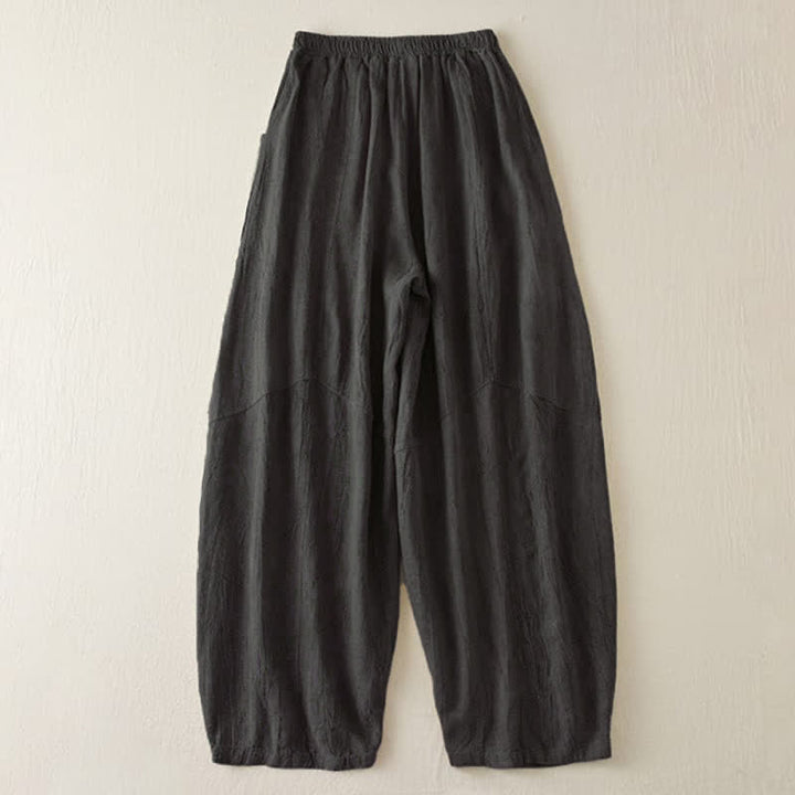 Pantalones cortos holgados de pierna recta estilo casual Buddha Stones, de 7 a 8 pulgadas de largo, estilo harem para mujer con bolsillos. - image 8