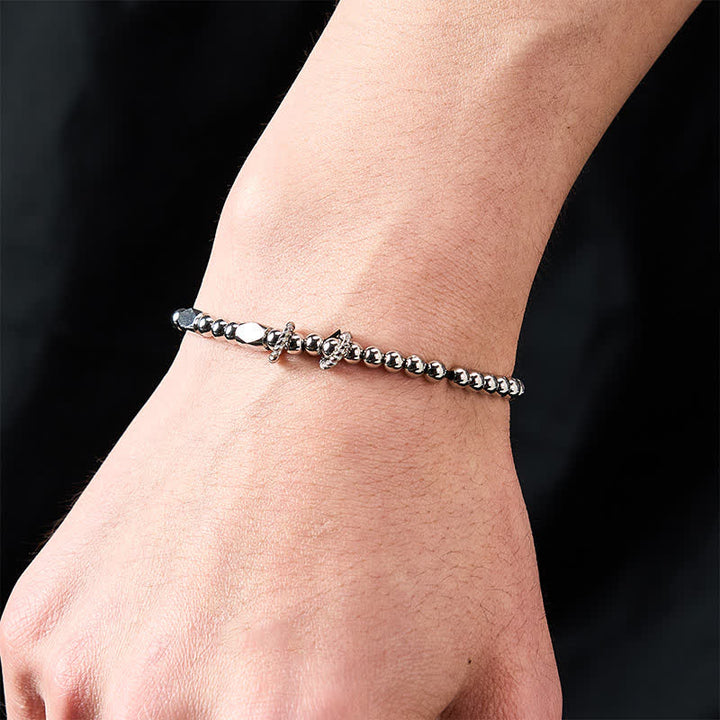 Pulsera de pareja con diseño de cuentas de cobre y latón para el cuidado personal y la riqueza de Buddha Stones - image 16
