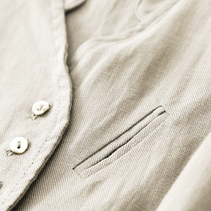 Camiseta sin mangas para mujer, estilo casual Buddha Stones , minimalista, con cuello en V y botones. - image 5