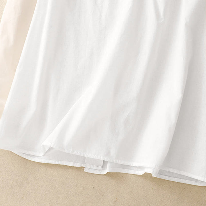 Camisa de manga corta para mujer con diseño plisado y volantes, color liso, estampado de Buddha Stones, ideal para el verano. - image 13