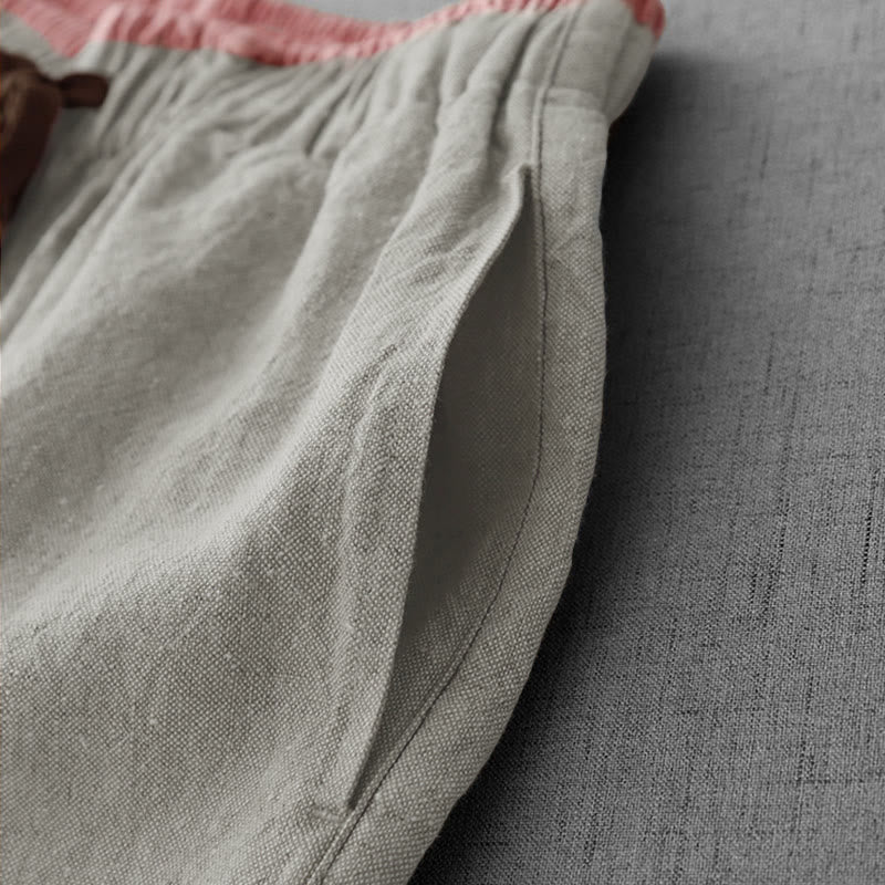 Pantalones casuales de mujer con cordón ajustable y diseño sencillo, estampado de Buddha Stones , para uso diario, con bolsillos. - image 6