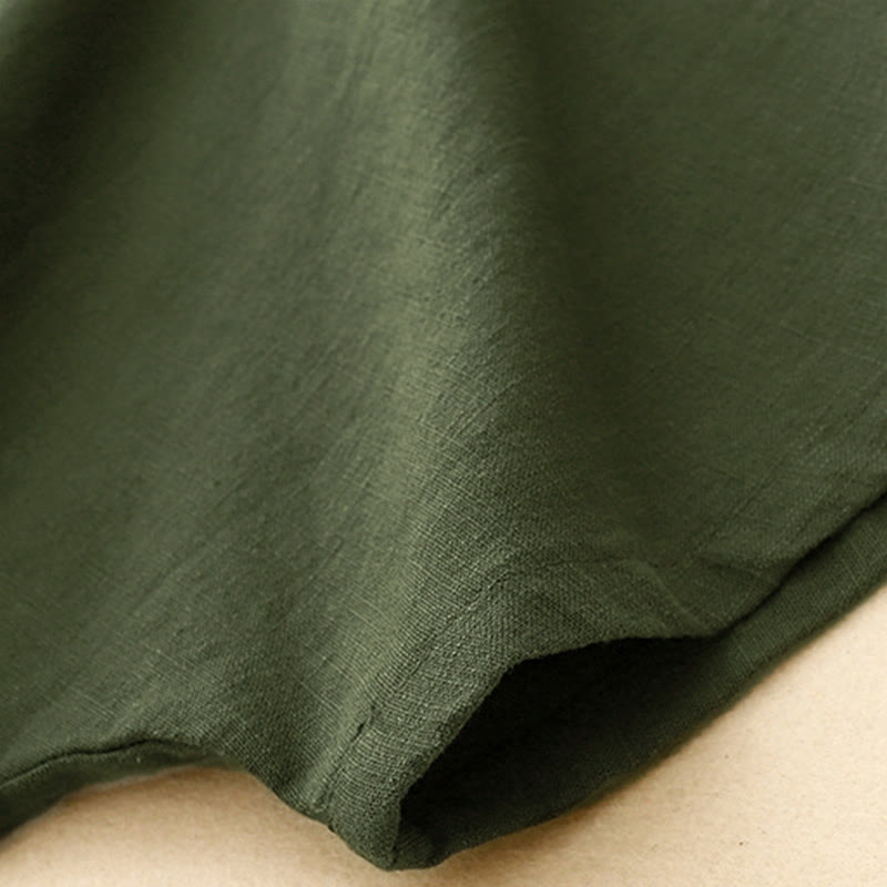 Camiseta informal de manga corta con cuello redondo y diseño holgado para mujer con estampado de Buddha Stones. - image 12