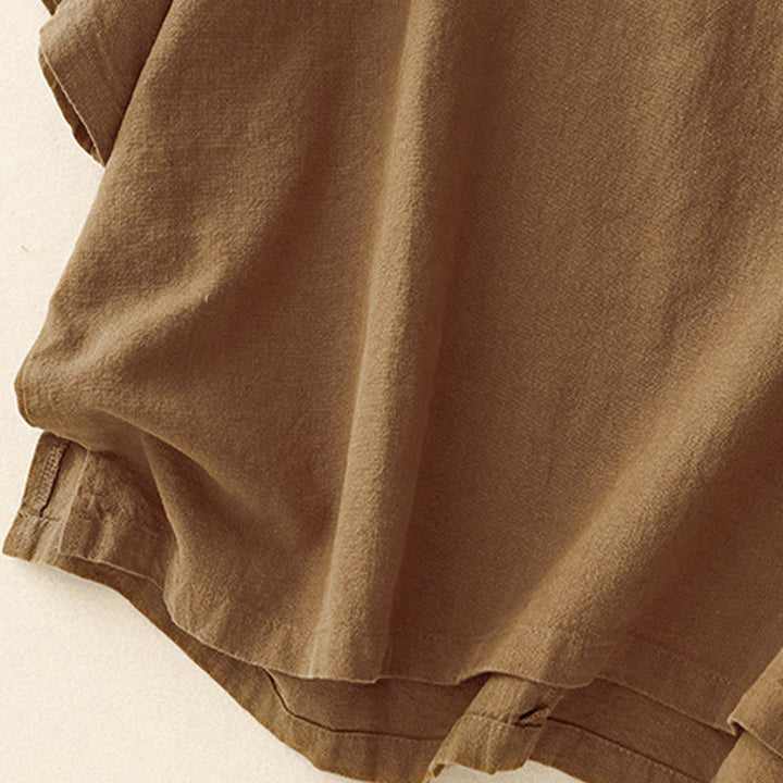 Camiseta informal de manga corta con cuello redondo y diseño holgado para mujer con estampado de Buddha Stones. - image 15