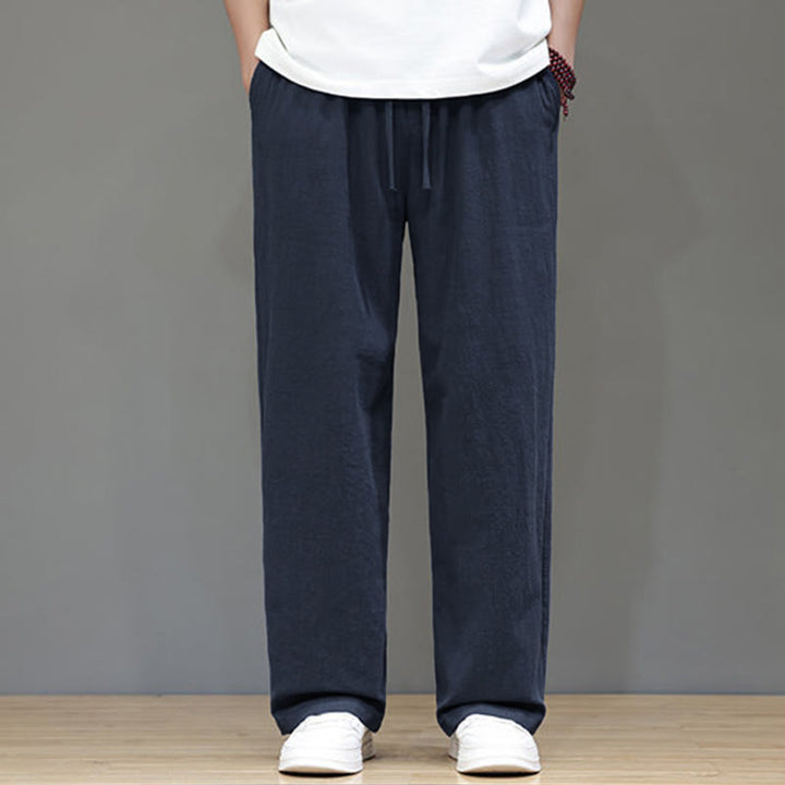 Pantalones rectos de verano para hombre con bolsillos , de la Buddha Stones. - image 1