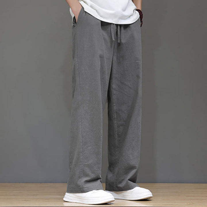 Pantalones rectos de verano para hombre con bolsillos , de la Buddha Stones. - image 21