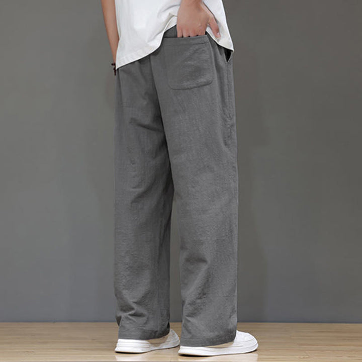 Pantalones rectos de verano para hombre con bolsillos , de la Buddha Stones. - image 22