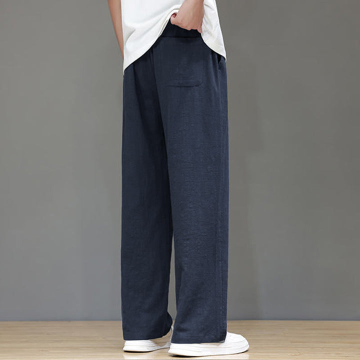 Pantalones rectos de verano para hombre con bolsillos , de la Buddha Stones. - image 3