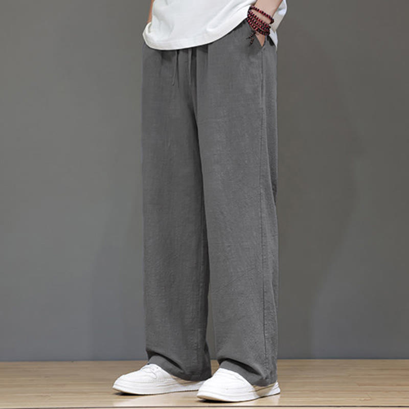 Pantalones rectos de verano para hombre con bolsillos , de la Buddha Stones. - image 20