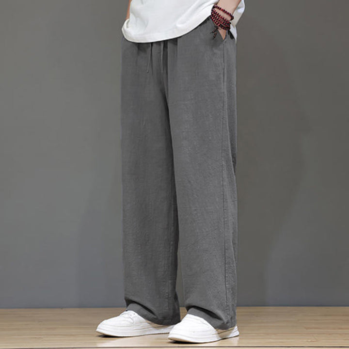 Pantalones rectos de verano para hombre con bolsillos , de la Buddha Stones. - image 20