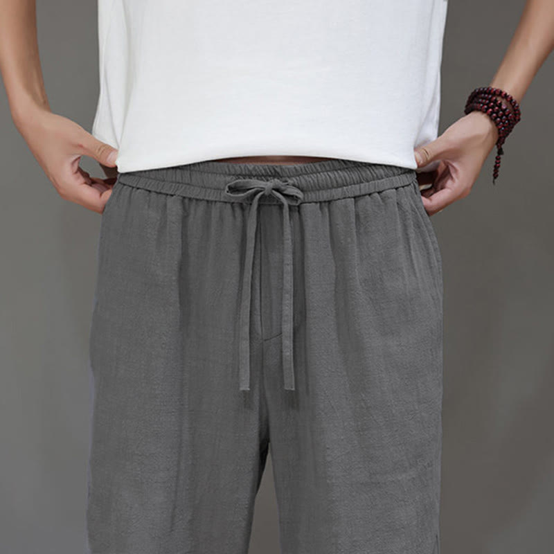 Pantalones rectos de verano para hombre con bolsillos , de la Buddha Stones. - image 27