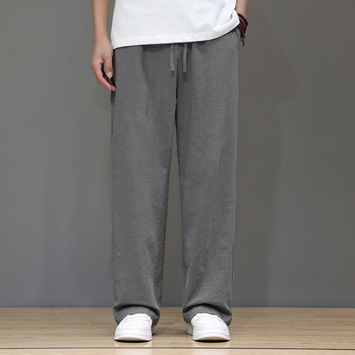 Pantalones rectos de verano para hombre con bolsillos , de la Buddha Stones. - image 24