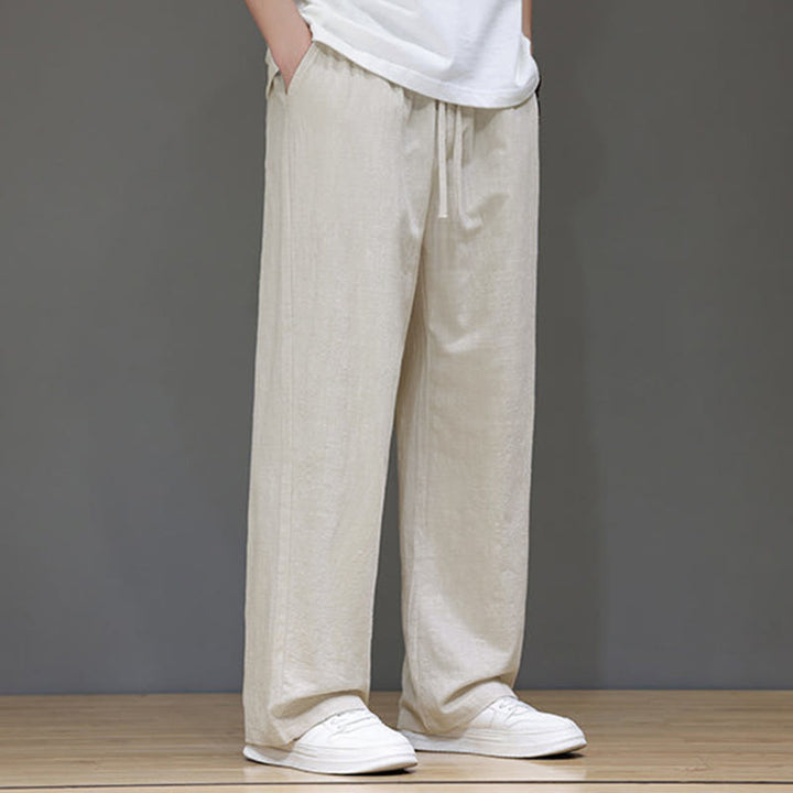 Pantalones rectos de verano para hombre con bolsillos , de la Buddha Stones. - image 13