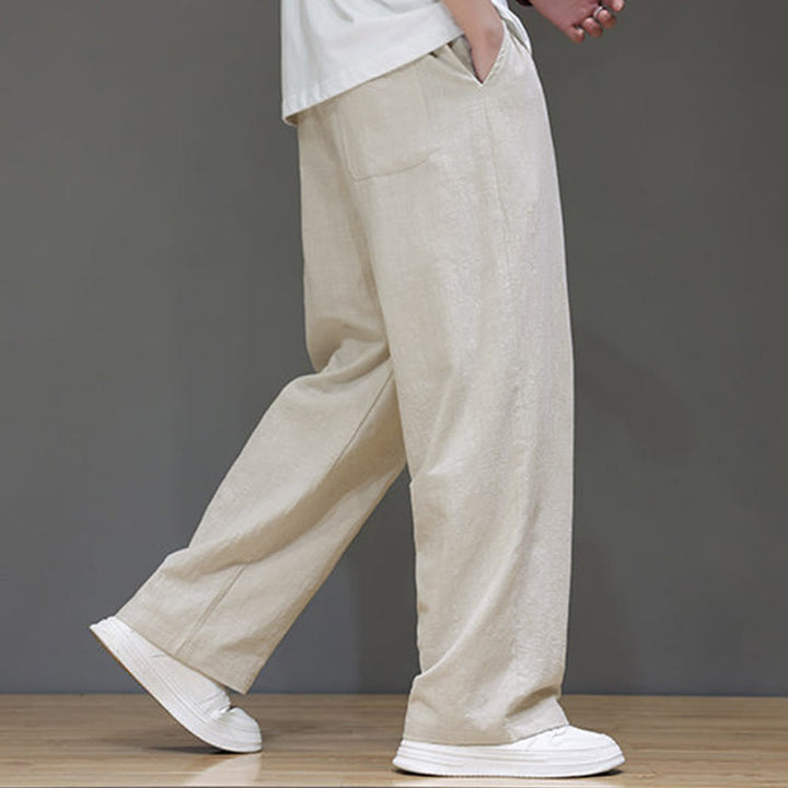 Pantalones rectos de verano para hombre con bolsillos , de la Buddha Stones. - image 14