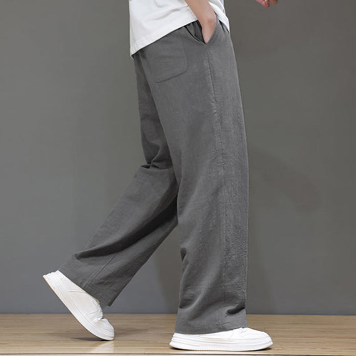 Pantalones rectos de verano para hombre con bolsillos , de la Buddha Stones. - image 23