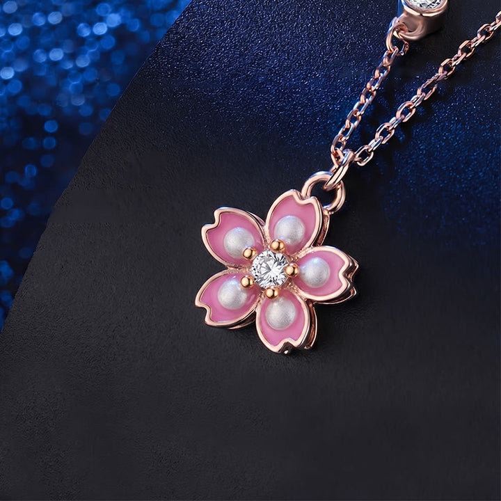 Colgante de plata de ley 925 con Buddha Stones , flor de cerezo, protección giratoria - image 3