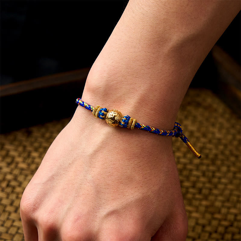 Buddha Stones Pulsera de la paz Om Mani Padme Hum tejida a mano con hilo - image 8