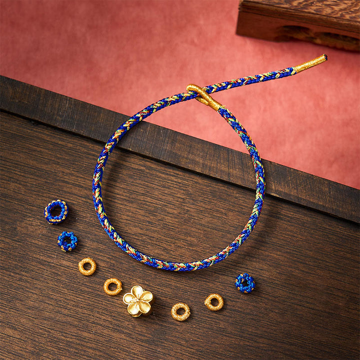 Buddha Stones Pulsera de la paz Om Mani Padme Hum tejida a mano con hilo - image 17