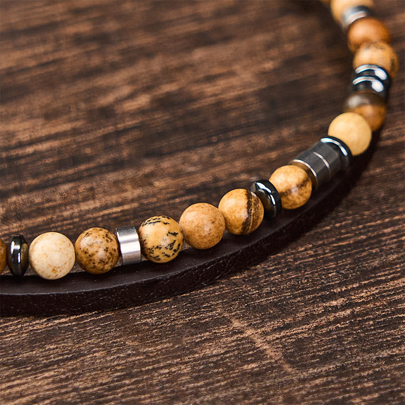 Buddha Stones Pulsera de cuero de doble vuelta Lapislázuli Truth - image 28