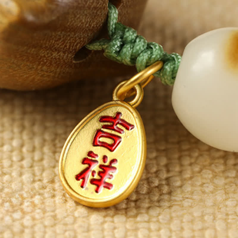 Buddha Stones Llaveros relajantes de sándalo verde con forma de gato, tejidos a mano. - image 13