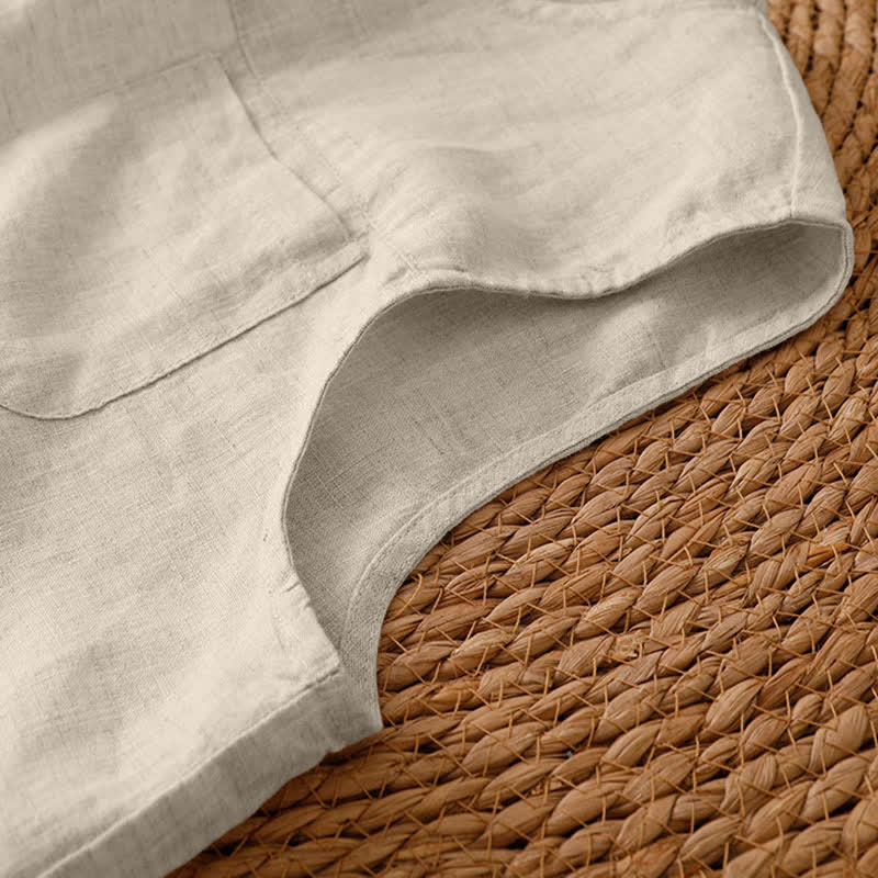 Buddha Stones Pantalones de mujer informales de verano, minimalistas, geométricos, con bajo calado y tobillo ancho. - image 41