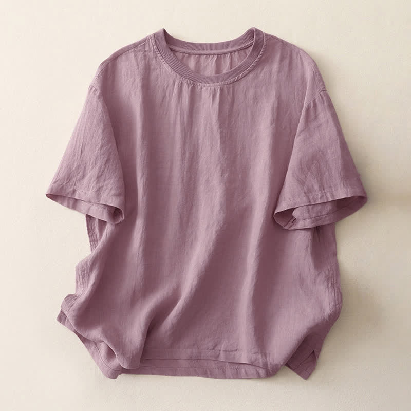 Camiseta de manga corta de poliéster para mujer con cuello redondo y diseño de Buddha Stones. - Cardo - US14，UK/AU18，EU46 (2XL) - image 20