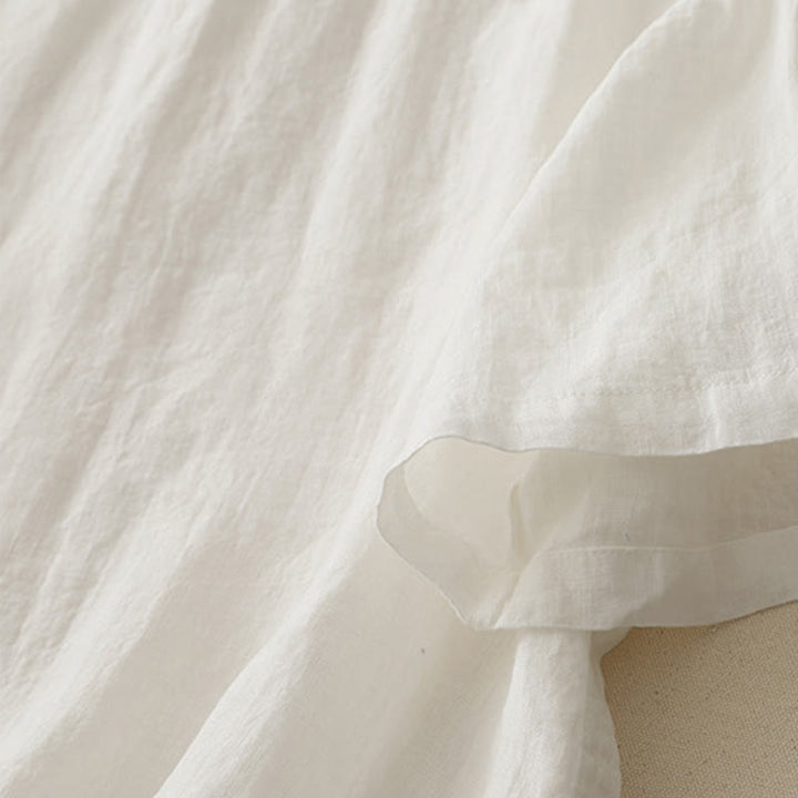 Camiseta de manga corta para mujer con cuello redondo y diseño de Buddha Stones. - image 6