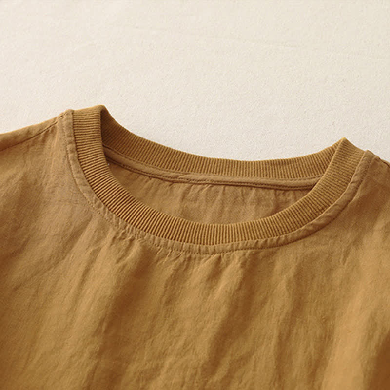 Camiseta de manga corta de poliéster para mujer con cuello redondo y diseño de Buddha Stones. - image 13