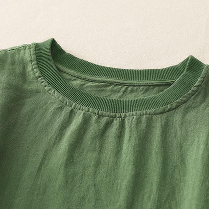 Camiseta de manga corta de poliéster para mujer con cuello redondo y diseño de Buddha Stones. - image 17