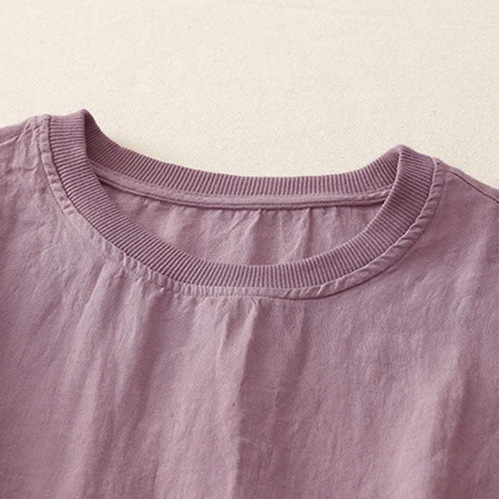 Camiseta de manga corta de poliéster para mujer con cuello redondo y diseño de Buddha Stones. - image 21