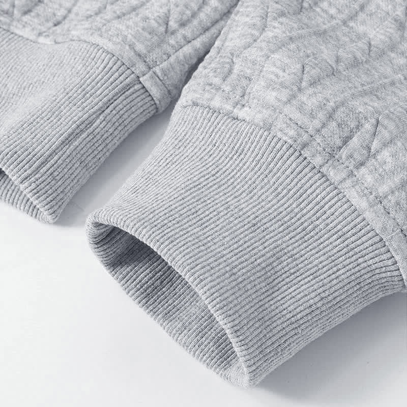 Sudadera con capucha de manga larga para hombre con diseño retorcido y botones de Buddha Stones para otoño/invierno. - image 4