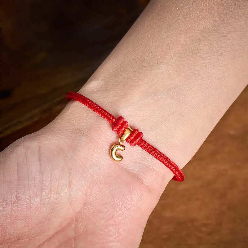 Buddha Stones Pulsera Faith de acero de titanio con letra roja - image 19