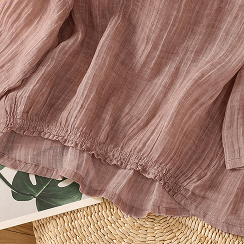 Camiseta de manga tres cuartos para mujer, estilo casual de verano, con cuello redondo y estampado de Buddha Stones. - image 27