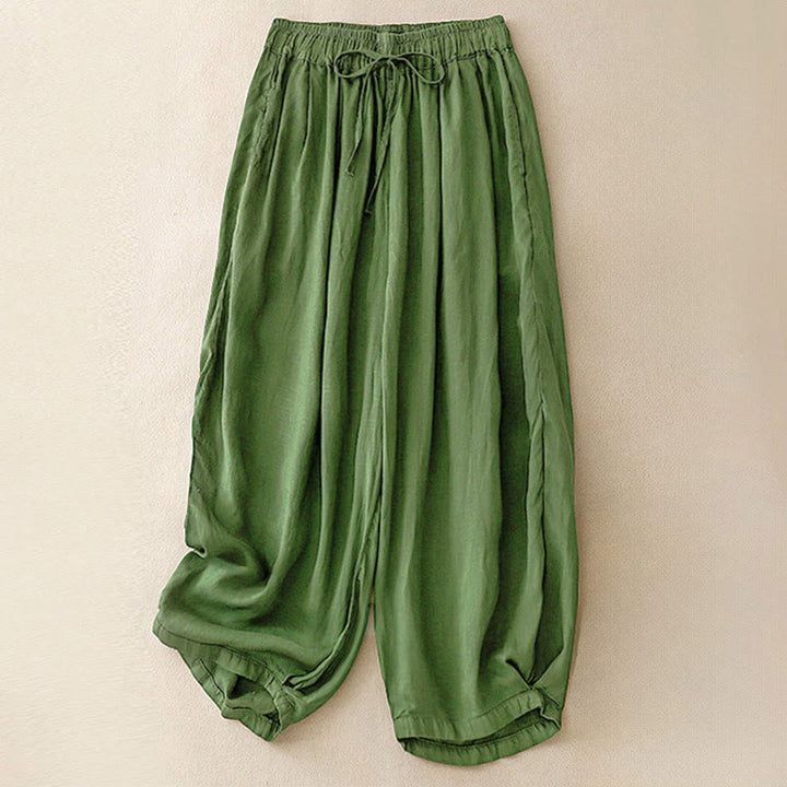 Pantalones capri harem cortos para mujer con cintura elástica y bolsillos, estampado Buddha Stones, ideales para el verano. - Verdemar - US8-10，UK/AU12-14，EU40-42 (2XL) - image 27