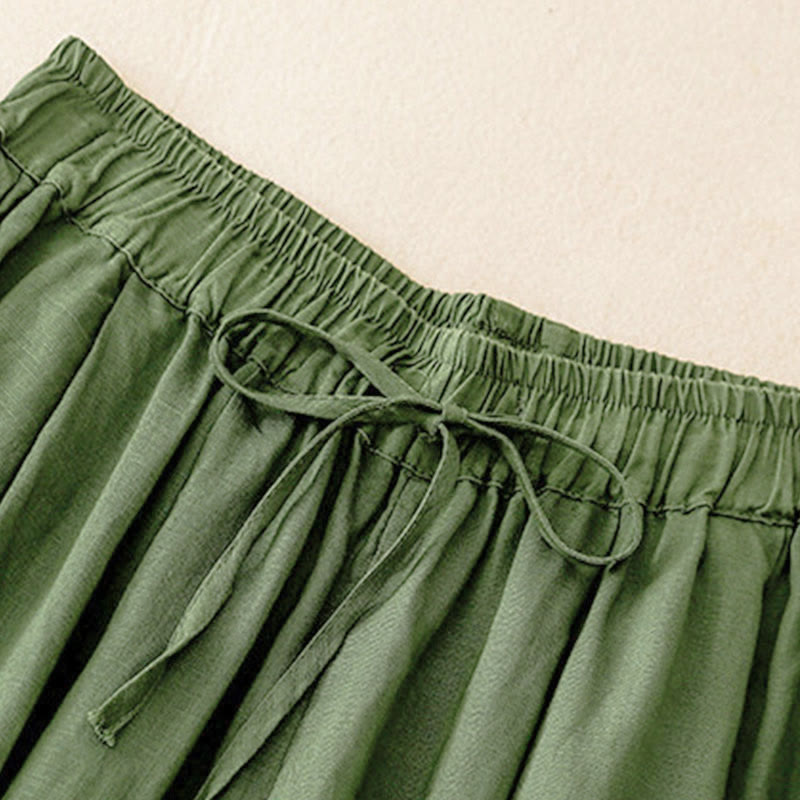 Pantalones capri harem cortos para mujer con cintura elástica y bolsillos, estampado Buddha Stones, ideales para el verano. - image 28