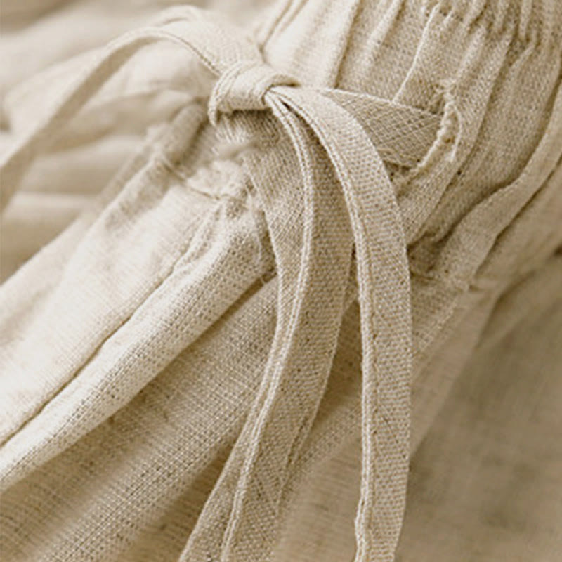 Pantalones capri harem cortos para mujer con cintura elástica y bolsillos, estampado Buddha Stones, ideales para el verano. - image 2