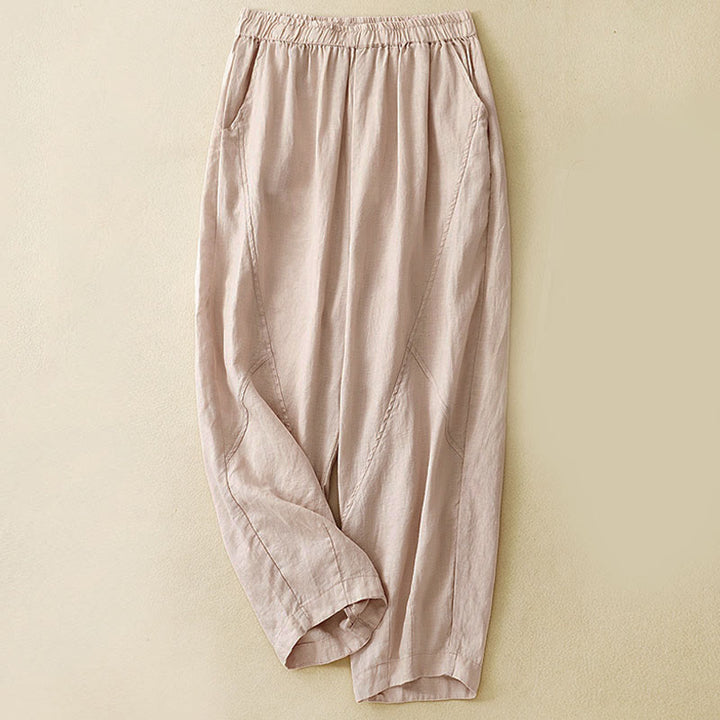 Pantalones cortos informales lisos con estampado de Buddha Stones para mujer, estilo harem con bolsillos. - PeachPuff - US8-10，UK/AU12-14，EU40-42 (2XL) - image 20