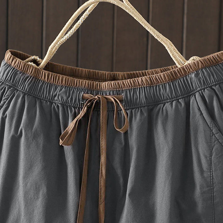 Pantalones térmicos tipo harem lisos para mujer con bolsillos, estampado de Buddha Stones. - image 15