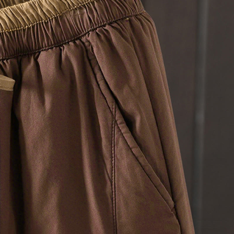 Pantalones térmicos tipo harem lisos para mujer con bolsillos, estampado de Buddha Stones. - image 13