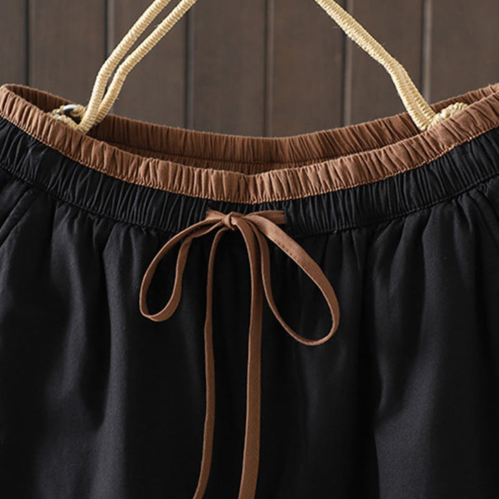 Pantalones térmicos tipo harem lisos para mujer con bolsillos, estampado de Buddha Stones. - image 2