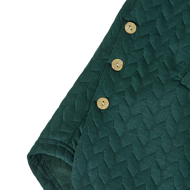 Abrigo largo con capucha y bolsillos para mujer, de manga larga, con estampado de espigas de trigo y diseño de Buddha Stones. - image 12