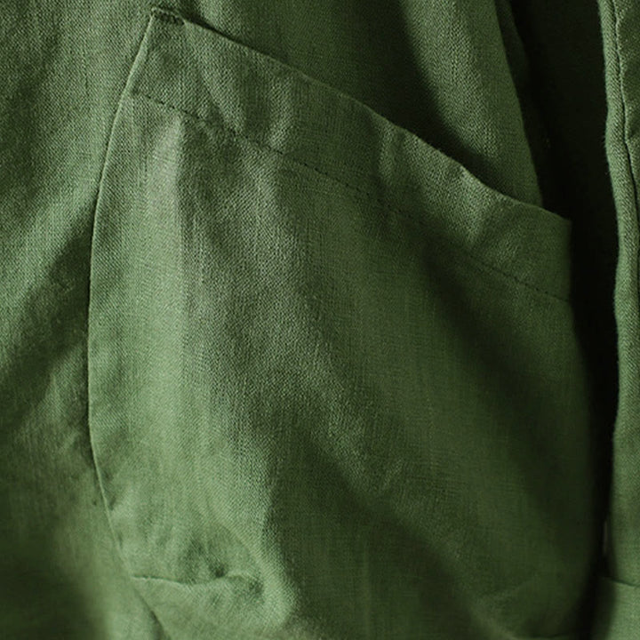 Chaqueta de mujer con cuello en V, color liso y estampado de Buddha Stones, con bolsillos. - image 21