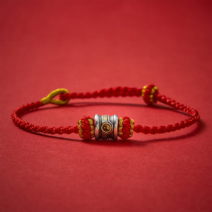 Buddha Stones Pulsera de armonía de hilo rojo Yin Yang de cobre - image 17