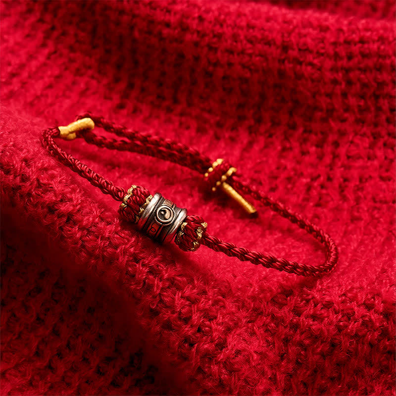 Buddha Stones Pulsera de armonía de hilo rojo Yin Yang de cobre - image 18