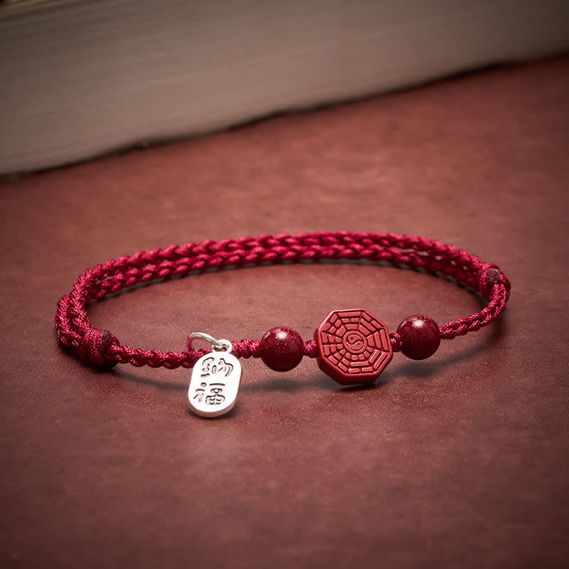 Buddha Stones Pulsera de armonía de hilo rojo Bagua - image 3