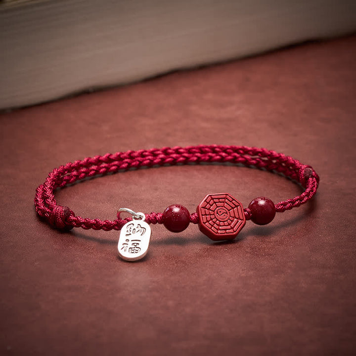 Buddha Stones Pulsera de armonía de hilo rojo Bagua - image 3